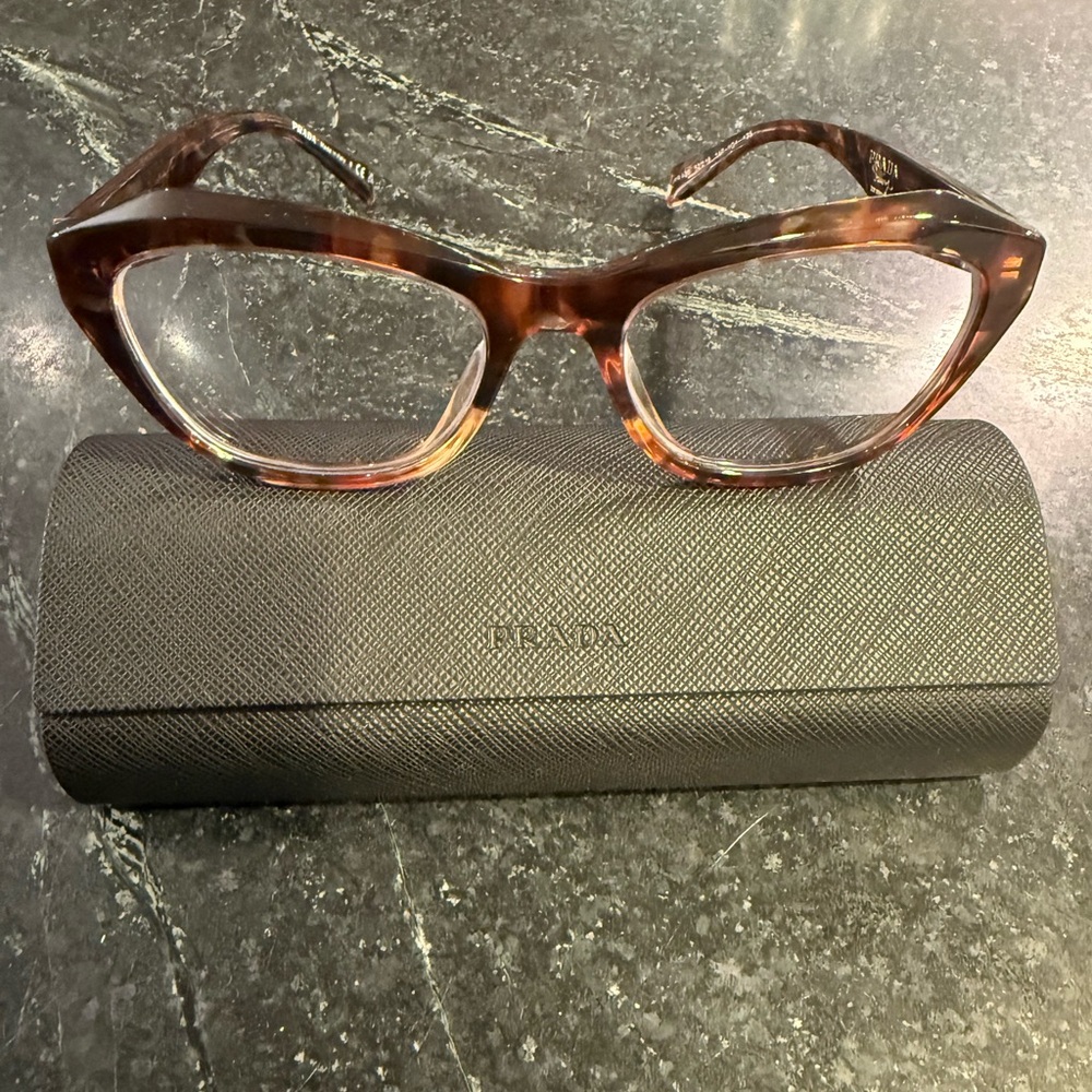 Prada Tortoise Shell Glasses Frames Duo - image 2